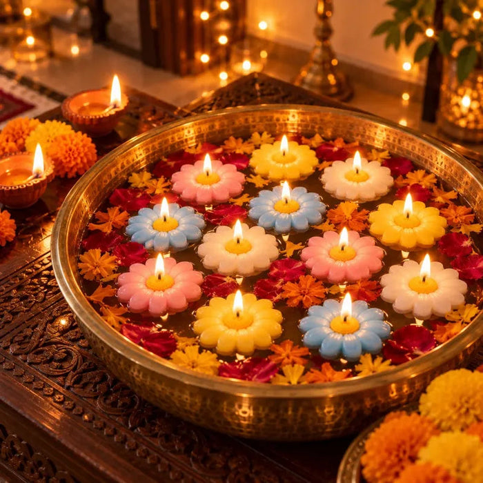 Daisy Floating Candles – Pack of 12